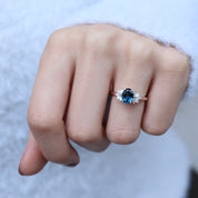 Vintage Arte London Blue & Pırlanta Yüzük