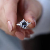 Vintage Artemis Spinel & Pırlanta Yüzük