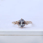 Vintage Asimetri Pırlanta & Alexandrite Yüzük