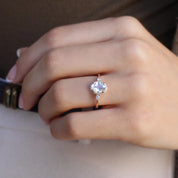 Vintage Beyaz Topaz & Pırlanta Yüzük