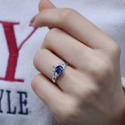 Vintage Dal & Safir Pırlanta Yüzük