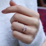 Vintage Damla Morganite & Pırlanta Yüzük