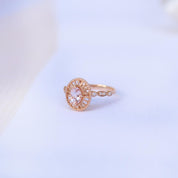 Vintage Morganite & Pırlanta Yüzük