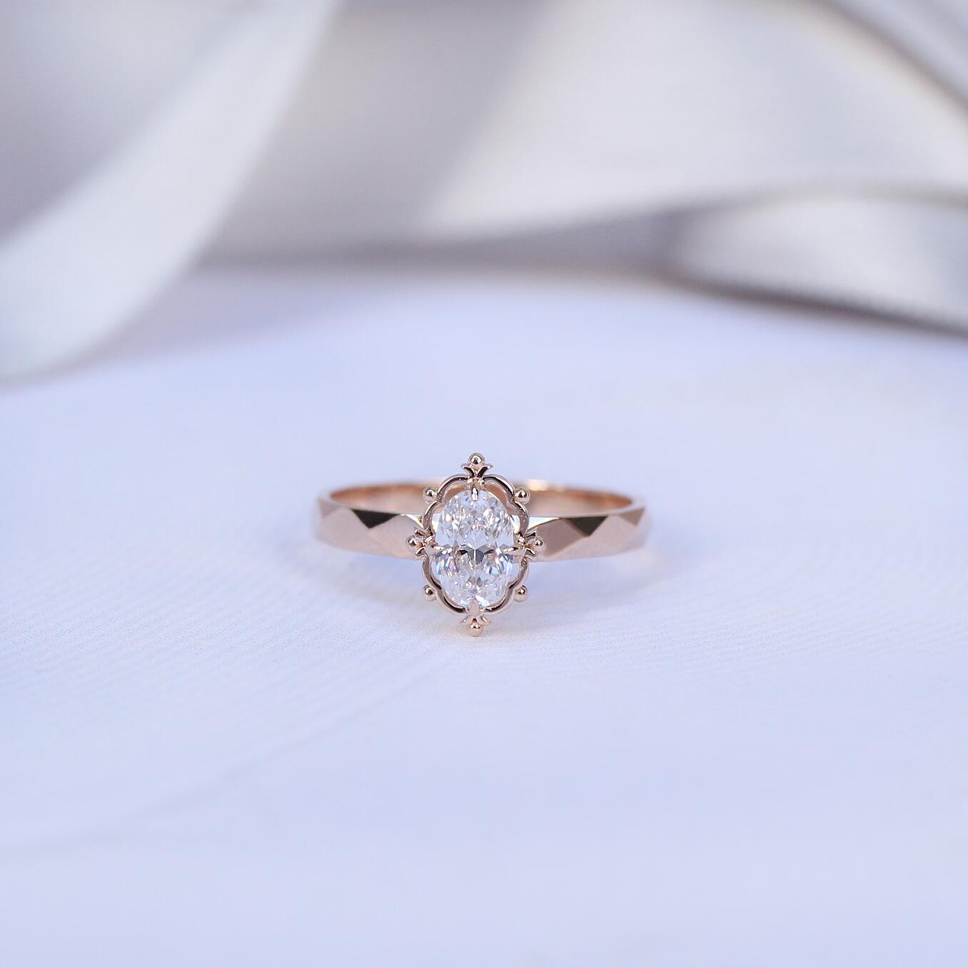 0.40 CT Vintage Aria  Tasarım Pırlanta Yüzük