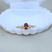 Vintage Turmalin & Pırlanta Yüzük