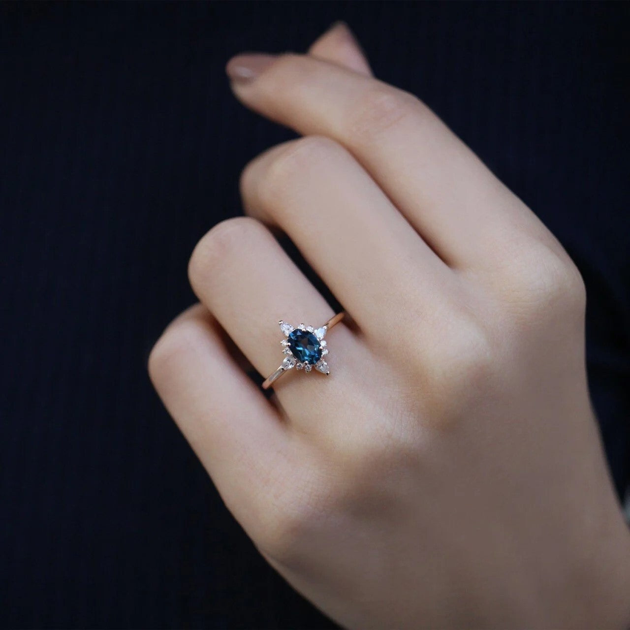 Vintage Selius Pırlanta & London Blue Yüzük