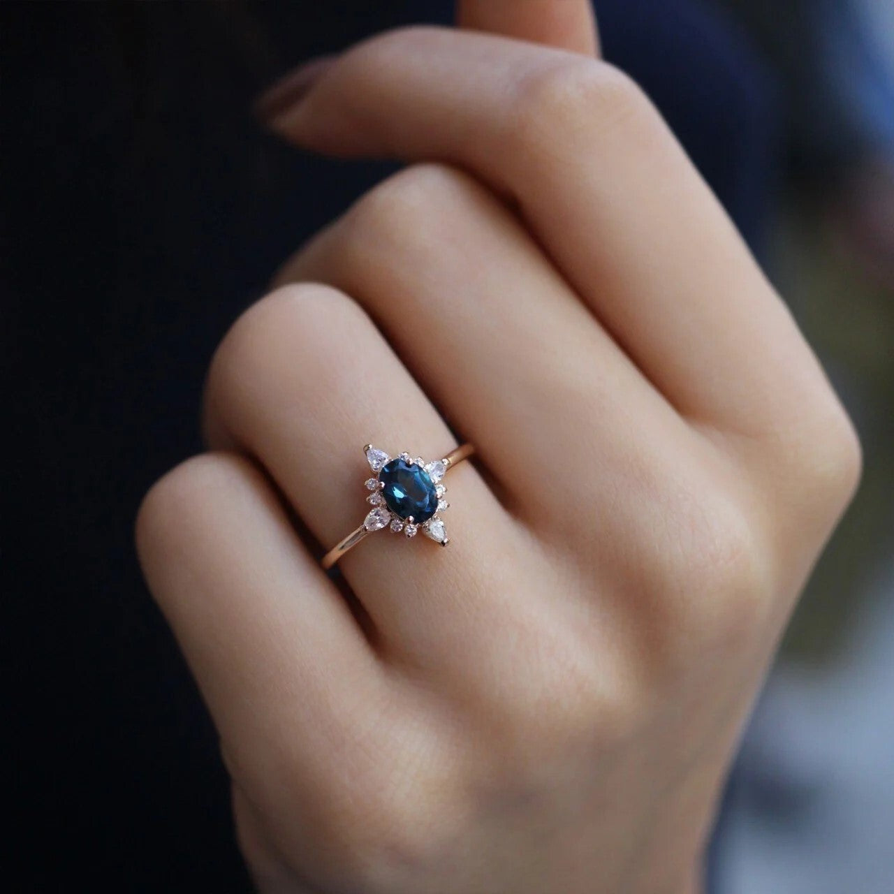 Vintage Selius Pırlanta & London Blue Yüzük