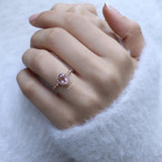 Vintage Tasarım Morganite & Pırlanta Yüzük