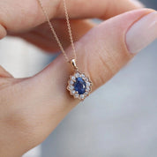 Vintage Venice Pırlanta & Safir Kolye