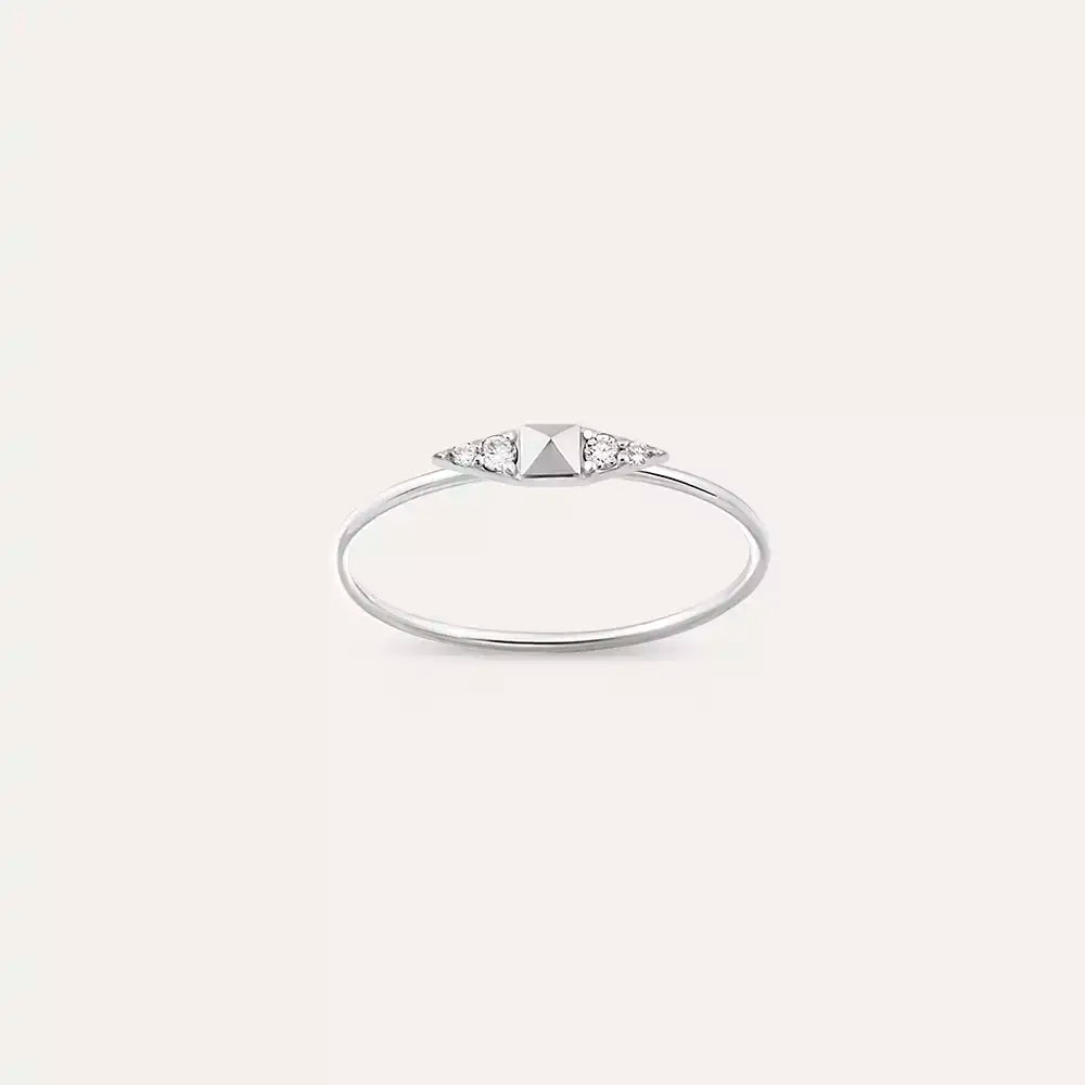 White Peak 0.04 CT Pırlanta Taşlı Yüzük