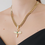 Yeşil Taşlı Anka Kuşu Charm