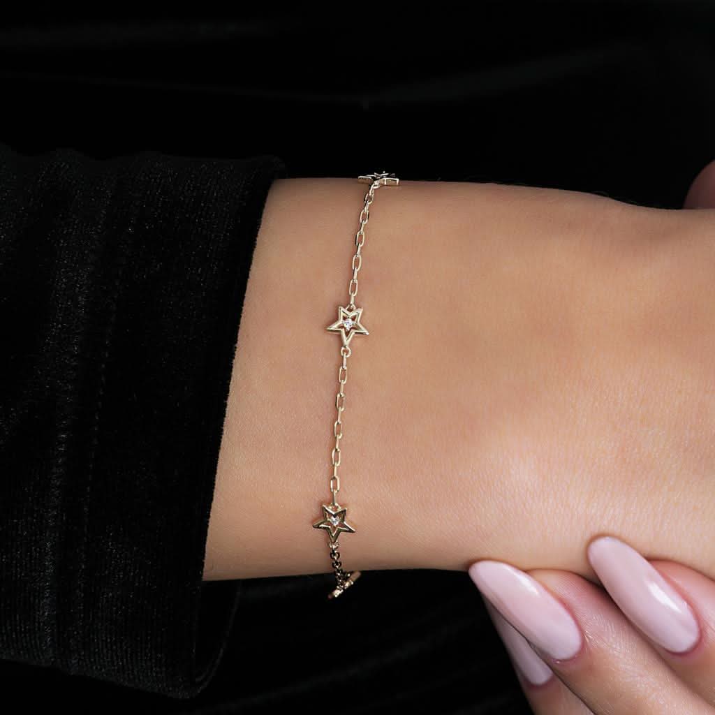 Altın Yıldız Bileklik