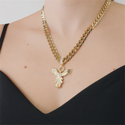 Zümrüt Taşlı Anka Kuşu Charm